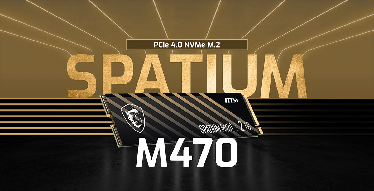 MSI SPATIUM M470 M.2 2280 2TB PCI-Express 4.0 x4, NVMe 1.3 3D NAND